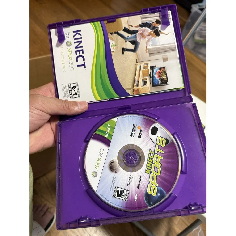Lot Of 4 360 Kinect Games , Kinect Adventures, Dance Central, Kinect Sports ,etc